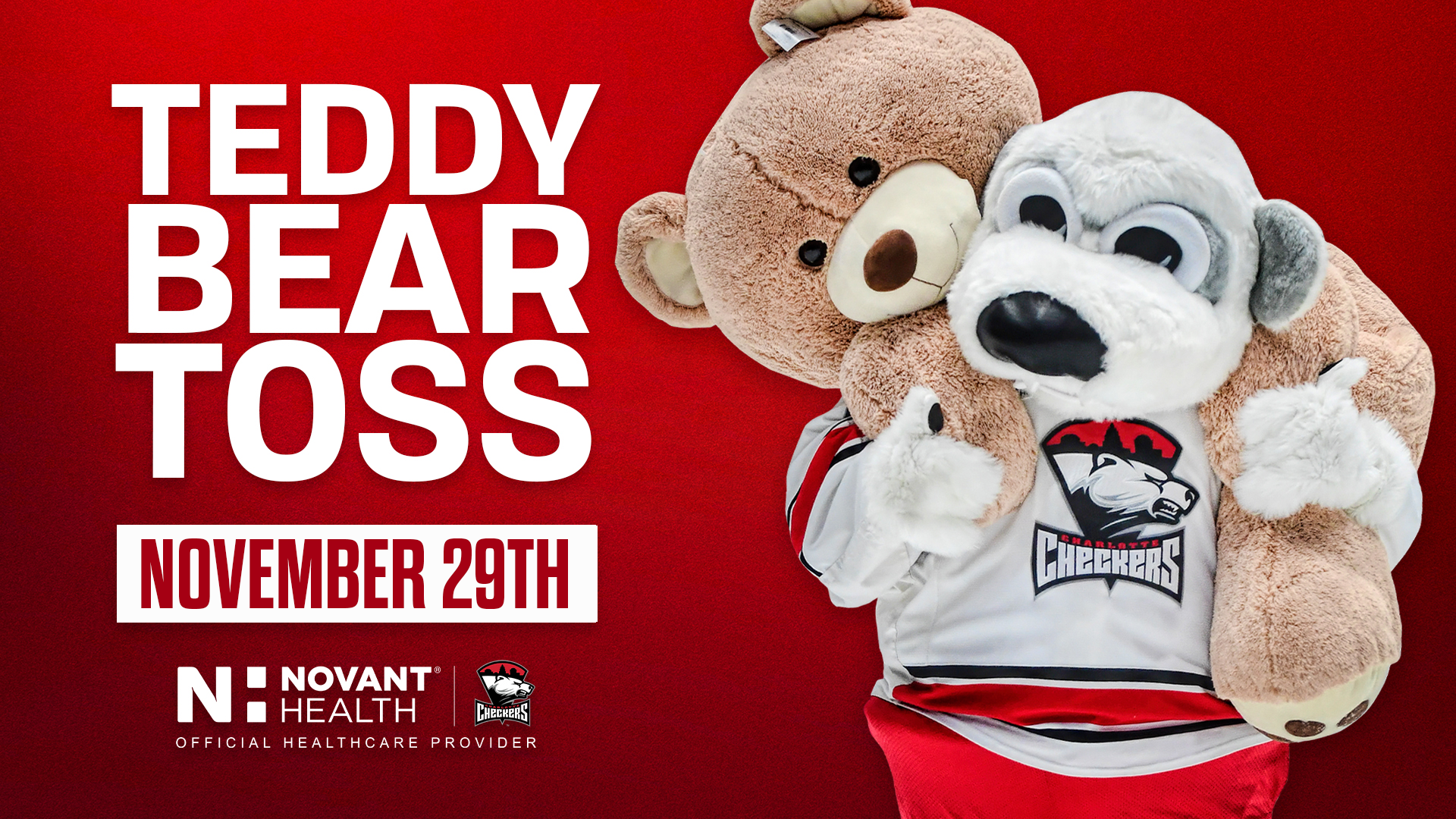 Charlotte Checkers Teddy Bear Toss