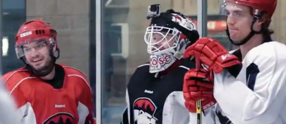 Charlotte Checkers goalie GoPro video