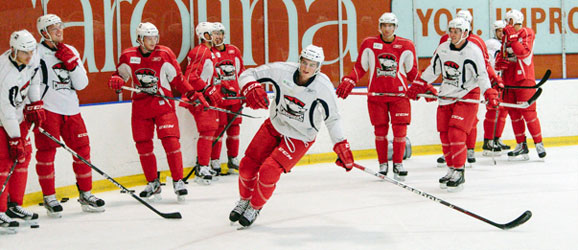 Charlotte Checkers practice