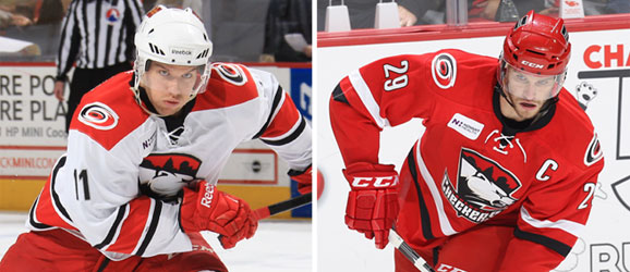 Zach Boychuk and Michal Jordan